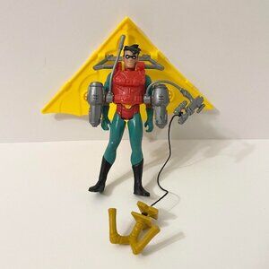Vintage 1993 Kenner Batman The Animated Series Robin with Turbo Glider